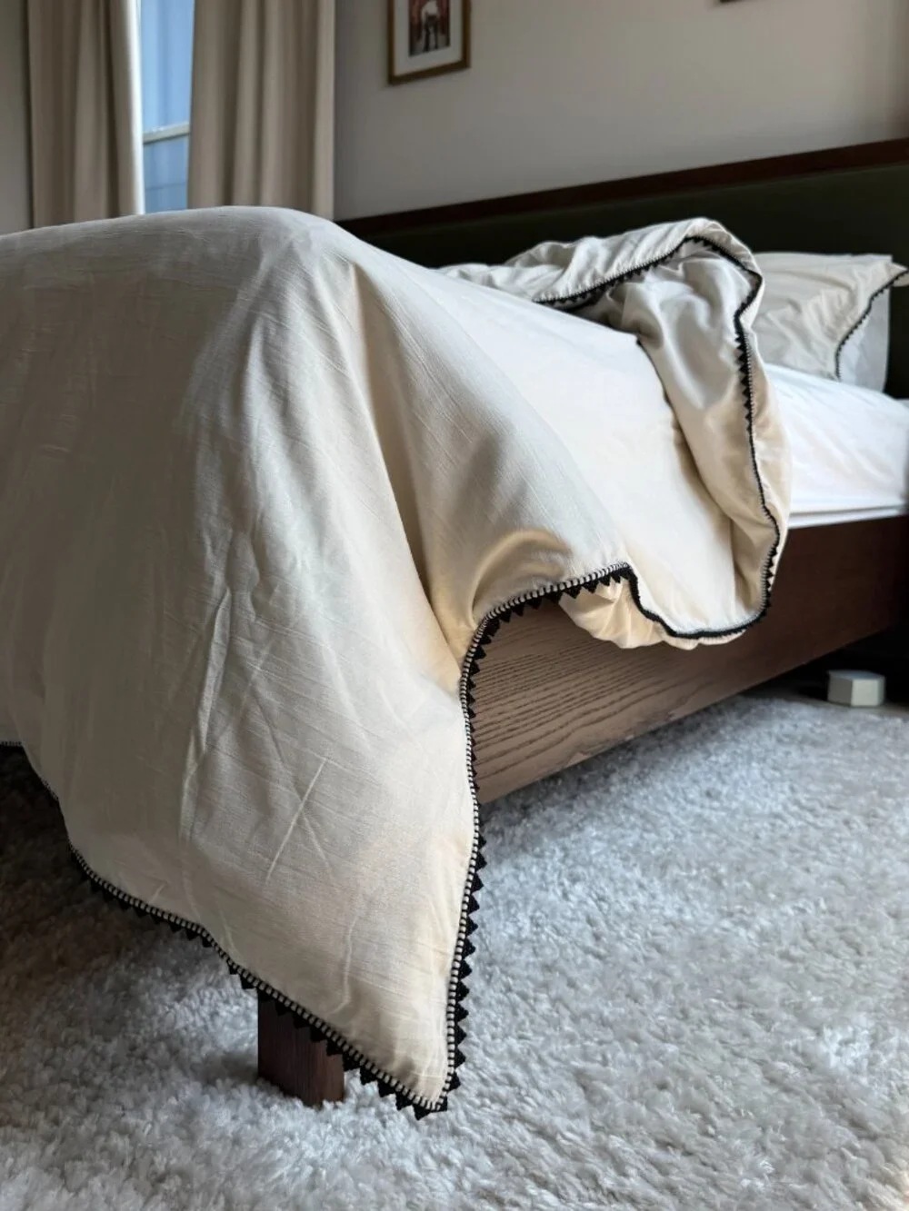 Hand Embroidered King Duvet + Shams